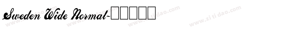 Sweden Wide Normal字体转换